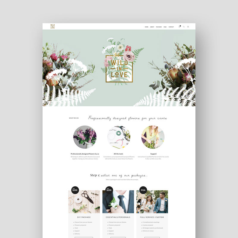 Wild in Love Web Site Design